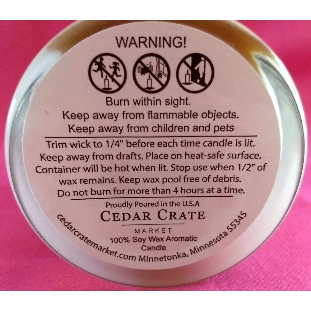 Cedar Crate Market Candle Premium Soy Wax There Cannot Be A Crisis This Week NEW